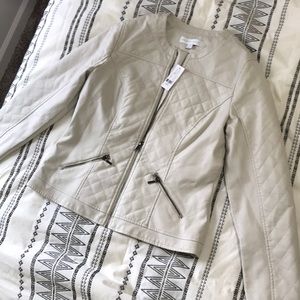 NWT Faux Leather Jacket